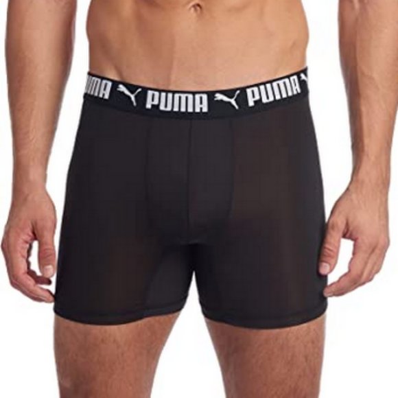Excellent Used Condition Men's PUMA Performance Boxer Briefs Black Size Large - Picture 2 of 11